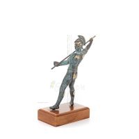 Spear Warrior Base 19x10cm Helkroppsstaty Brons Ornament Brons 3 - grifon.se 