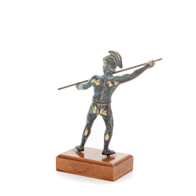 Spear Warrior Base 19x10cm Full Body Statue Bronze Ornament Bronze 4 - grifon.se 