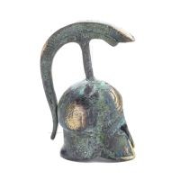 Huvudbonad, frÃ¥n antika och medeltida soldater, bronsdekoration, antikens Grekland Brons 5 - grifon.se 