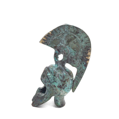 Huvudbonad, frÃ¥n antika och medeltida soldater 6x2cm Brons prydnad, antikens Grekland Brons 3 - grifon.se 