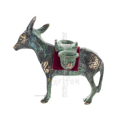Donkey: Symbol of Endurance and Humility 9x10cm Full Body Statue Bronze Ornament Bronze 1 - grifon.se 