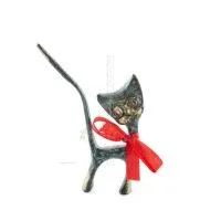 Katt, kattunge: Symbol för kvinnlighet, evighet och helvete 7x4 cm helkroppsstaty bronsprydnad Brons 1 - grifon.se 