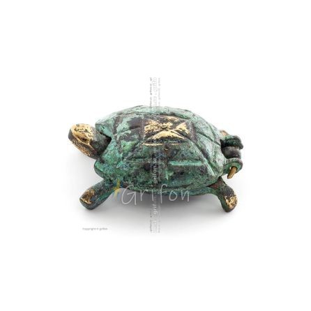 Tortoise 5x3cm Jewelry Box, Jewelry Box, Storage Box Case, Full Body Statue Bronze Ornament Bronze 1 - grifon.se 