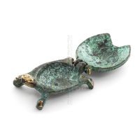 Tortoise 5x3cm Jewelry Box, Jewelry Box, Storage Box Case, Full Body Statue Bronze Ornament Bronze 6 - grifon.se 