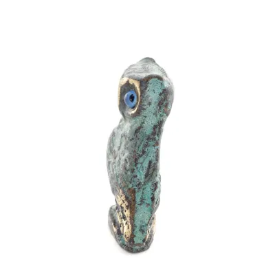 Owl or Glaucus: the sacred bird, symbol of wisdom, prudence, 6cm Full body statue Bronze decoration Bronze 2 - grifon.se 