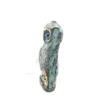 Uggla eller Glaucus: den heliga fågeln, symbol för visdom, försiktighet, 6 cm helkroppsstaty Bronsdekoration Brons 2 - grifon.se