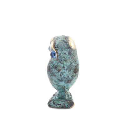 Owl or Glaucus: the sacred bird, symbol of wisdom, prudence, 2.5x1.5cm Full body statue Bronze decoration Bronze 2 - grifon.se 