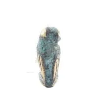 Uggla eller Glaucus: den heliga fågeln, symbol för visdom, försiktighet, 2,5x1,5 cm helkroppsstaty Bronsdekoration Brons 4 - gri