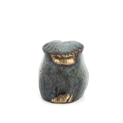 Owl or Glaucus: the sacred bird, symbol of wisdom, prudence, small 4x3cm Full body statue Bronze decoration Bronze 3 - grifon.se