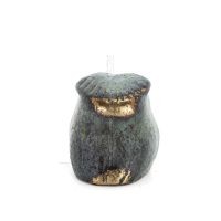 Owl or Glaucus: the sacred bird, symbol of wisdom, prudence, small 4x3cm Full body statue Bronze decoration Bronze 3 - grifon.se