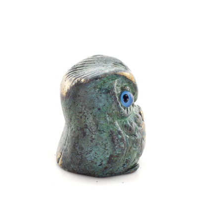 Owl or Glaucus: the sacred bird, symbol of wisdom, prudence, small 4x3cm Full body statue Bronze decoration Bronze 4 - grifon.se