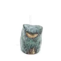 Uggla eller Glaucus: den heliga fågeln, symbol för visdom, försiktighet, mini 2,5x2cm helkroppsstaty Dekorativ brons Brons 3 - g