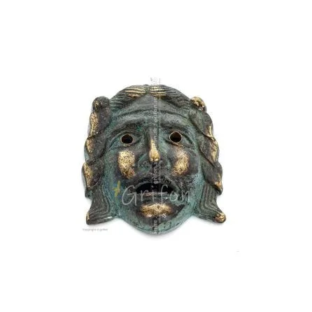 Mask 8cm Helkroppsstaty Bronsdekoration Brons 1 - grifon.se 