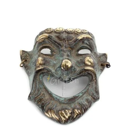 Mask 12cm Full body statue Bronze decoration Bronze 1 - grifon.se 