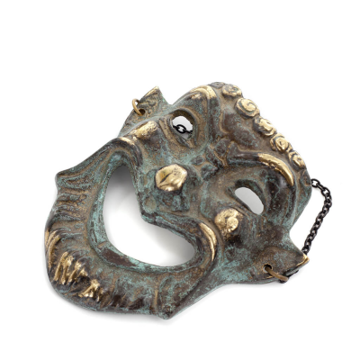 Mask 12cm Helkroppsstaty Bronsdekoration Brons 2 - grifon.se 