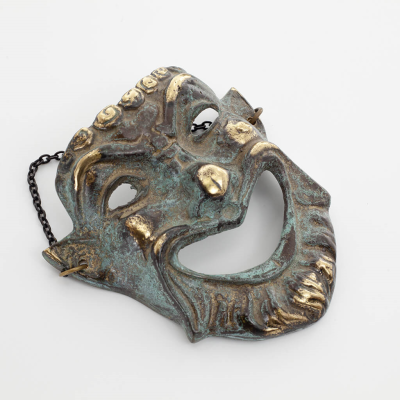 Mask 12cm Helkroppsstaty Bronsdekoration Brons 3 - grifon.se 