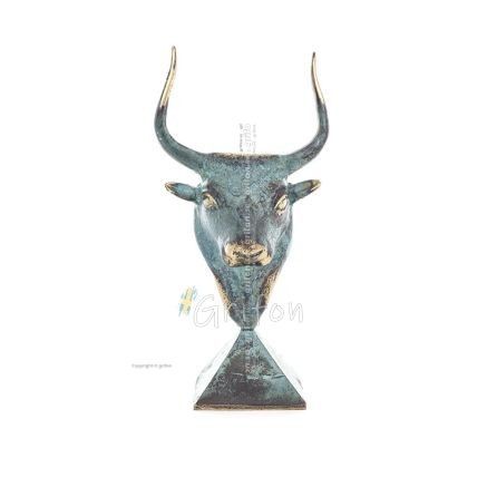 Minotaur: Queen Pasiphaes son, Bull head, bull head 20cm Bust, decorative statue, Minoan civilization Bronze 1 - grifon.se 