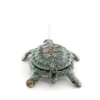 Turtle in ashtray with lid 12x9.7cm Ashtray, Brass decoration Bronze 2 - grifon.se 