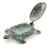 Turtle in ashtray with lid 12x9.7cm Ashtray, Brass decoration Bronze 6 - grifon.se 