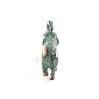 Elephant: symbol of strength, protection, wisdom and good luck 9x8cm Full Body Statue Bronze Ornament Bronze 4 - grifon.se 