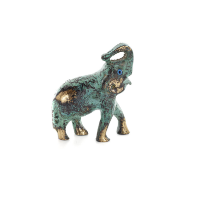Elephant: symbol of strength, protection, wisdom and good luck 9x8cm Full Body Statue Bronze Ornament Bronze 5 - grifon.se 