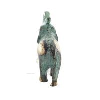 Elephant: symbol of strength, protection, wisdom and good luck 12x10cm Full Body Statue Bronze Ornament Bronze 2 - grifon.se 