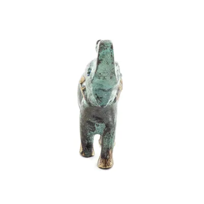 Elephant: symbol of strength, protection, wisdom and good luck 12x10cm Full Body Statue Bronze Ornament Bronze 4 - grifon.se 