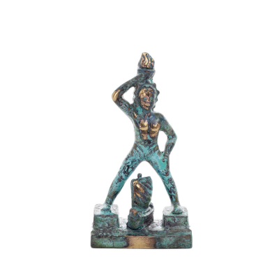 Κολοσσός ρόδου: ένα από τα Επτά θαύματα του αρχαίου κόσμου. 13,5εκ Ολόσωμο άγαλμα Μπρούτζινο διακοσμητικό, αρχαία Ελλάδα Μπρούτζ