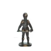 Riddare mini 12x6cm Helkroppsstaty Bronsdekoration Brons 3 - grifon.se 