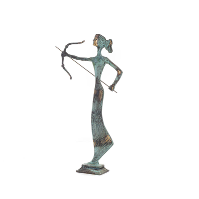 Artemis: The goddess of the hunt, the moon, protector of small children and animals 35x10cm statue Bronze decoration Bronze 4 - 