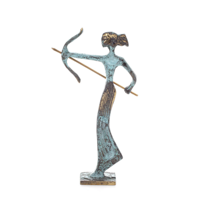 Artemis: Jaktens gudinna, månen, beskyddare av små barn och djur 15x10cm staty Brons dekorativ Brons 1 - grifon.se 