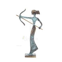 Artemis: Jaktens gudinna, månen, beskyddare av små barn och djur 15x10cm staty Brons dekorativ Brons 1 - grifon.se 