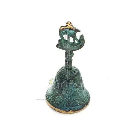 Klocka liten 10x4cm Helkroppsstaty Bronsdekoration Brons 1 - grifon.se 
