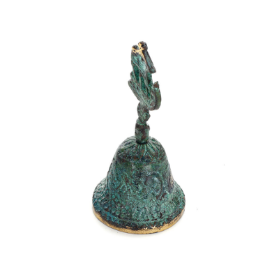 Klocka liten 10x4cm Helkroppsstaty Bronsdekoration Brons 2 - grifon.se 