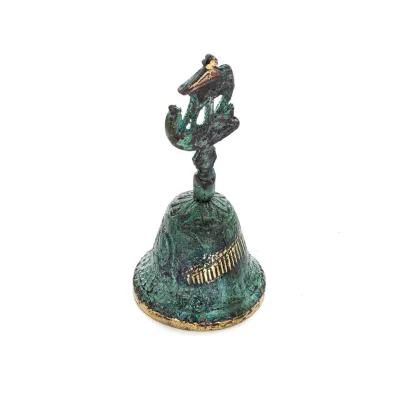 Klocka liten 10x4cm Helkroppsstaty Bronsdekoration Brons 4 - grifon.se 