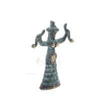 Snake Goddess, Fertility Goddess 8x6cm Full Body Statue Bronze Ornament, Ancient Greece Bronze 5 - grifon.se 