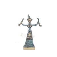 Snake Goddess, Fertility Goddess 10x7cm Full Body Statue Bronze Ornament, Ancient Greece Bronze 1 - grifon.se 