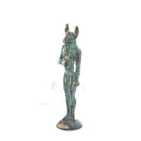 Minotaur: Plasma, the son of Pasiphae Queen of Knossos, Minoan Civilization 11cm Full Body Statue Bronze Ornament Bronze 2 - gri