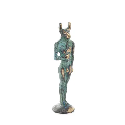 Minotaur: Plasma, the son of Pasiphae Queen of Knossos, Minoan Civilization 11cm Full Body Statue Bronze Ornament Bronze 5 - gri