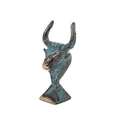 Minotaur: The Son of Queen Pasiphae, Bull Head, Bull Head 8cm Bust, Statue Bronze Ornament, Minoan Era Bronze 2 - grifon.se 