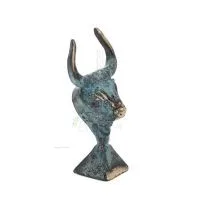 Minotaur: The Son of Queen Pasiphae, Bull Head, Bull Head 8cm Bust, Statue Bronze Ornament, Minoan Era Bronze 5 - grifon.se 