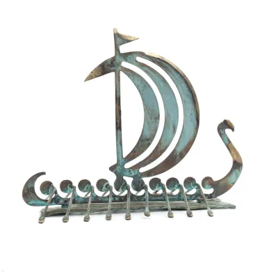 Argo: Skeppet för argonauterna 40x50cm Bronsdekoration, antika Grekland Brons 6 - grifon.se 