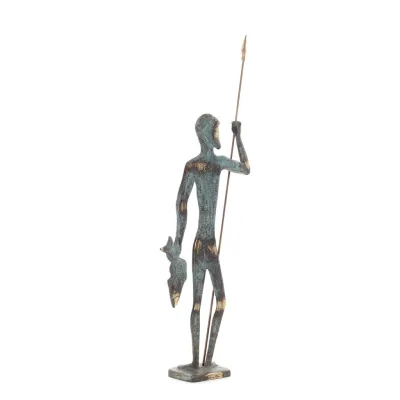 Poseidon: The God of the Sea, Earthquakes, Earth, Storms and Words 44x15cm Full Body Statue Bronze Ornament, Ancient Greece Bron