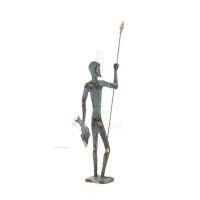 Poseidon: The God of the Sea, Earthquakes, Earth, Storms and Words 44x15cm Full Body Statue Bronze Ornament, Ancient Greece Bron