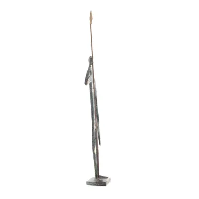 Poseidon: Havets gud, jordbävningar, jorden, stormar och ord 44x15 cm helkroppsstaty bronsdekoration, antikens Grekland Brons 5 