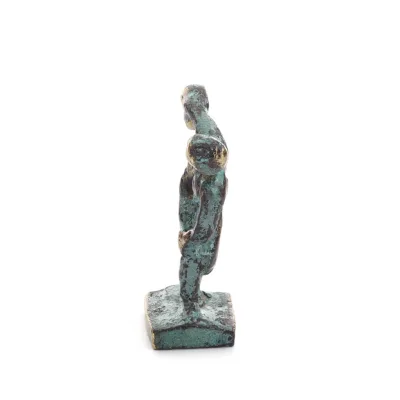 Discus Thrower of Myron: Young Athlete, Olympic Games Symbol 5cm Full Body Statue Bronze Ornament, Ancient Greece Bronze 3 - gri