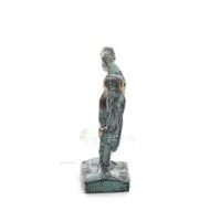 Discus Thrower of Myron: Ung idrottare, OS-symbol 5 cm helkroppsstaty bronsprydnad, antikens Grekland Brons 3 - grifon.se 