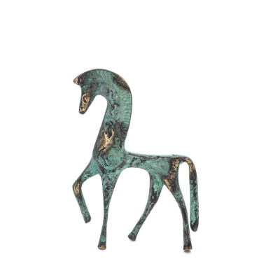 Horse or Steed: irrational, silent but full of fire, energy, motion, 12cm full-body bronze decorative statue Bronze 1 - grifon.s