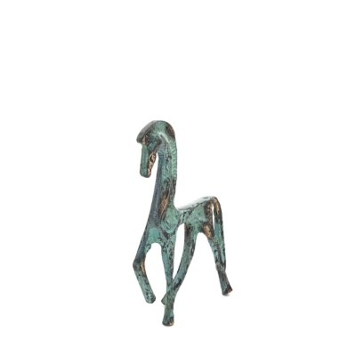 Horse or Steed: irrational, silent but full of fire, energy, motion, 12cm full-body bronze decorative statue Bronze 5 - grifon.s