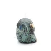 Uggla eller Glaucus: den heliga fågeln, symbol för visdom, försiktighet, mini 2,5x2,7cm helkroppsstaty Bronsdekoration Brons 2 -